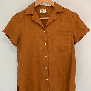 Beaton linen button-up